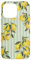 Italian Coast Lemons On Green Stripes Summer Fruit Pattern Case for iPhone 14 Pro Max
