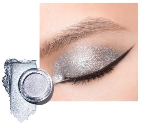 Oulac Glitzer Lidschatten Silber, Hochpigmentierter Feine Textur, Wasserfest & Langlebig, Metallisch schimmernde Finish, Verblendbar & Faltenfreies Augen-Makeup, Vegan | 06g (26) Meteor Showers