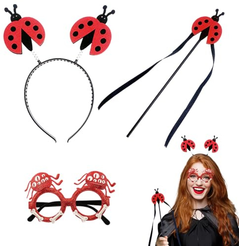 Gxlaihly Halloween haarreifen, Halloween Haarschmuck, Halloween haarreif, Geeignet für Erwachsene und Kinder, Zubehör für Karneval partys (C-Käfer)