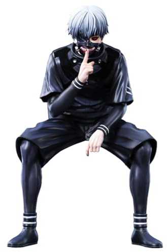 Zhongkaihua Kaneki Ken Figur Kaneki Ken Actionfigur, sitzende Pose, PVC-Modell, Anime-Charakter, Sammlerstück, Heimdekoration, Ornament