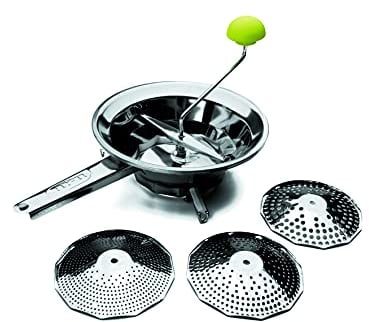 Ibili 765324 Moulin a legumes Inox 18/10 24 cm de diametre, Argent