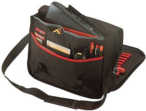 Werkzeugtasche schwarz/rot 320x400x130mm PLANO mit Lap-Top Fach