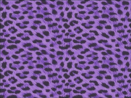 Purple and Black Leopard Animal Print A4 Icing Sheet Cake Topper Edible Decoration