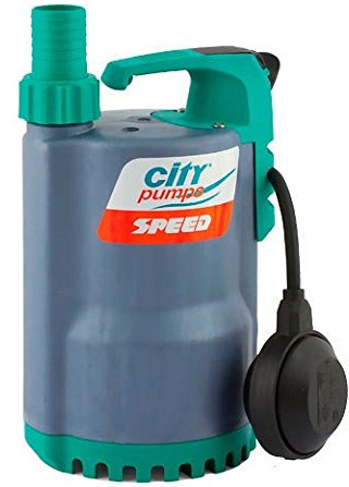Pompa a immersione Speed50 - Altezza media 6,5 m - Portata media 60 litri/minuto - Potenza 0,5 CV - Immersione massima 3 m.