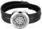 JewelryWe Schmuck Unisex Aroma Öl Diffusor Armband, Edelstahl Keltischer Knoten Aromatherapie Diffusor Locket Medaillon Lederarmband Armreif mit 6 Pads, Schwarz Silber