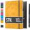 Scribbles That Matter Notizbuch A5 dotted + Free Pen! - Your 150 Seiten Bullet Dotted Journal Auslaufsicheres, 160gsm dickes Papier für die Arbeit Hardcover notizbuch dotted (5,75 x 8,5), Senf