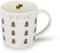 Cooksmart British Designed Barrel Coffee Mug | Ceramic Coffee Mugs for Home or Work | Large Mugs for Hot Drinks | Tea and Coffee Cups - Bee Different