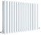 Nuie HL339D Revive Modern Home Wall Mount Designer Horizontal Double Panel Radiator, 600mm x 992mm x 78mm, High Gloss White