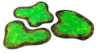 Playmats.eu 2D terrain - Toxic Pond compatible with Warmachine & Hordes, Warhammer 40k and other miniature games and RPGs