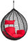 ESTEXO Hängesessel Polyrattan Hängekorb Rattan Hängestuhl Hängesitz Sessel Korb Schwarz