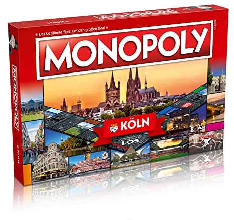 Winning Moves - Monopoly - Köln - Familienspiel - Alter 8+ - Deutsch, 40 x 5 x 26,7 cm