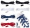 Feibmir 6 Pairs No Tie Elastic Shoelaces, Universal Shoe Laces for Kids and Adults,Tieless Flat Shoelaces for Running Shoes with Metal Lock(White,Black,Red,Marine)