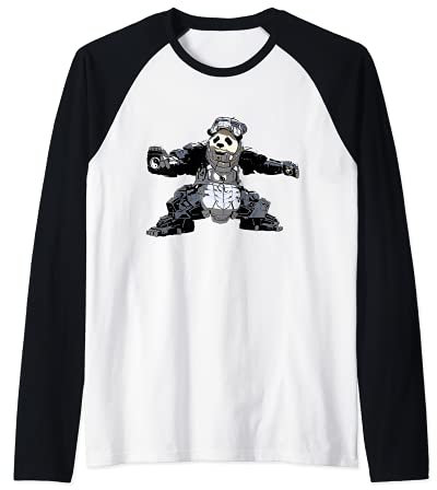 Iron Panda Raglan Baseball Tee
