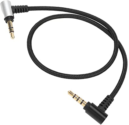 cigemay Câble Adaptateur TRS vers TRRS, Câble de Microphone de 3,5 Mm de Remplacement pour Rode SC7 Câble D'enroulement TRS 3,5 Mm (3 Pôles) vers TRRS (4 Pôles) 35 Cm/13,8 Pouces