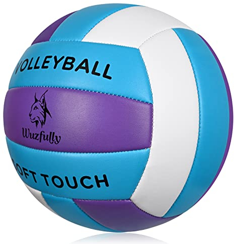 Wuzfully Volleyball Kinder Leicht Soft Beachvolleyball für Drinnen Draußen,Indoor Outdoor Beach Volleyball größe 5