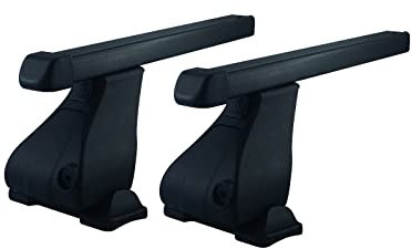 Barres de toit RIC-K1 en acier pour Peugeot 3008 (5 ports) de 2009 à 2016 avec toit sans railing, fixation FIX POINT- homologuées TUV-GS