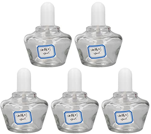 FTVOGUE 5 Pièces 250mL Laboratoire Brûlant des Bouteilles de Lampe Brûleur à Alcool Rechargeable pour L'expérience de Chimie
