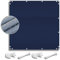 Sonnensegel Balkon 1.4x3.8M. Oxford-Stoff，Kordel + Kabelbinder. Uv-Filter, Staubdicht gelten terassendeko Preisleistung Sturdiness von Balkonverkleidung