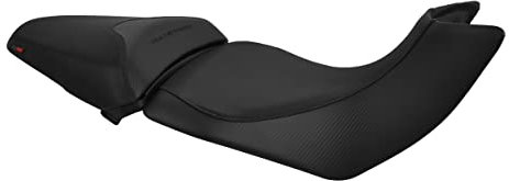 Moto Discovery Funda de Asiento Compatible con Ducati Multistrada 1200/1260 S 2015-2020 Color Negro (B)