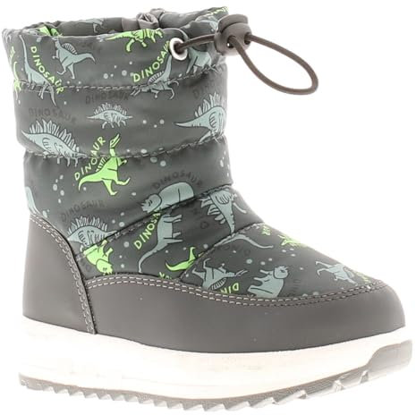 Dinosaur Hunters Stivali Bambino Dino Snow, Grigio, 25 EU