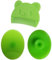Baby Bath Brush, Baby Cradle Cap Brush, Silicone Massage Brush, Baby Comb, Children's Comb（3pcs） (Green)