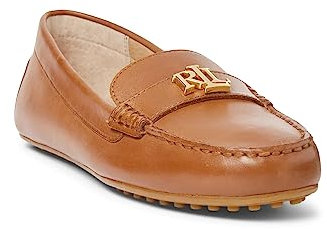 Lauren by Ralph Lauren Damen Barnsbury Driving Style Loafer, Sattel Deep Tan, 38.5 EU