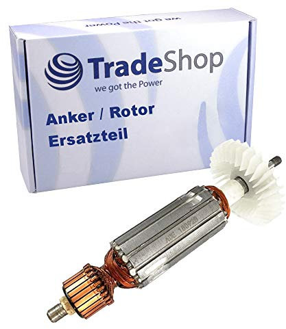 Trade-Shop Anker/Rotor Ersatzteil für Makita GA5030, GA5030R, GA4030, GA4030R, GA4031, GA4034, GA4530, GA4534, GA5034 Winkelschleifer ersetzt 5176494