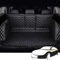 ZIROXI Auto Leder Kofferraumwanne Kofferraummatte für Jeep Wrangler JL 2021-2024, Schwarz, Kunstleder, Vollständige Einkreisung, Schutzmatten, Zubehör