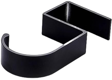 Qiwieod Office Desk Hook, Desk Bag Hook - Student Work Table Metal Hooks - Aluminium Office Bag and Coat Hooks for Under-Desk Mounting, Table Hanger for Purse and