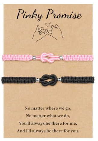 VU100 Partner Armbänd Geschenk für Paar Pärchen Armband Paar Armbänd Kabbalah Glücks Amulett Armband Valentinstag Weihnachten Geburtstag Geschenk für Freund Freundin Ehemann Frau Familie Freunde