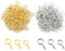 Lot de 600 Petit Crochet a Visser,Vis Crochet Anneau a Visser,Mini Crochets en Métal œillets de Vis Boulons à œillets Pour Quincaillerie Projets D'Artisanat et Les Loisirs Créatifs (12mm/10mm/8mm)