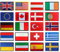 20 Stück Europäische Flaggen Nationalflaggen Taktische Patch Stickerei Abnehmbare Aufnäher mit Nylon Militär Applikation für Kleidung Rucksäcke Draussen Jacke Weste Baseballkappe