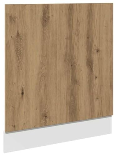 vidaXL Panel para lavavajillas “Lyon” Madera Roble Artisan