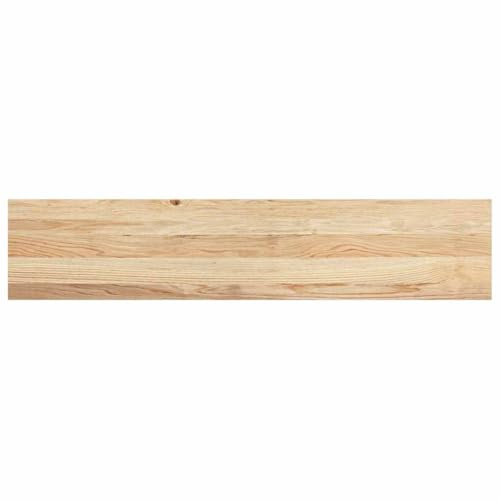 vidaXL Treppenstufen 20 STK. Unbehandelt 120x25x2 cm Massivholz Eiche, Treppenstufe für Holztreppen, Treppenstufe Holz, Fenstersims