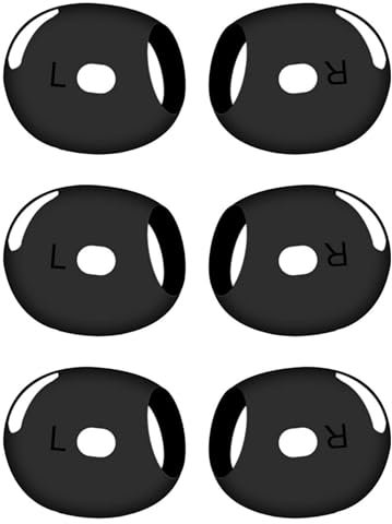 [3 Paar] Ersatz-Ohrstöpsel für Airpods 4, Silikon-Ohrstöpsel für Airpods4 passen in die Ladehülle (Schwarz)