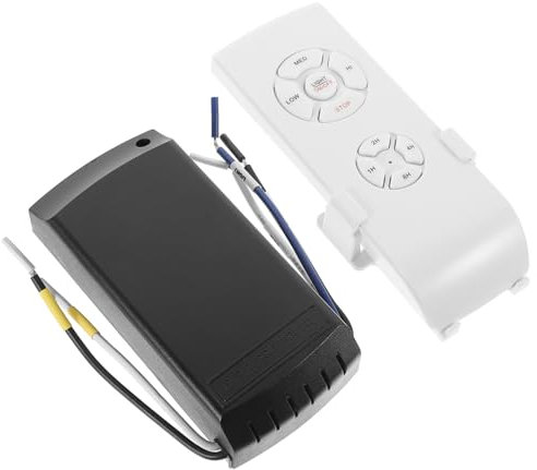 LALAFINA Smart Ceiling Fan Lamp Controller Fan Light Switch Replacement Long Life Comfortable to Hold Settings Timing