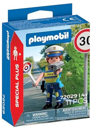 Playmobil Polizist mit Geschwindigkeitsmelder
