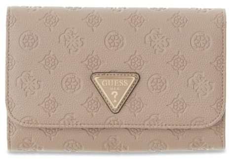 GUESS caso di identificazione Wilder Travel Passport Organizer Taupe Logo grigio talpa