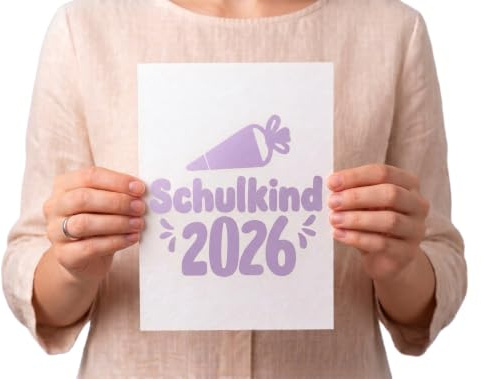 Aufkleber Schulkind 2026, Sticker für Schulanfänger, Einschulung 2026 | Vynilaufkleber für erster Schultag Schultüte Deko Geschenk für Schulkind Premium Vynil Wetterfest