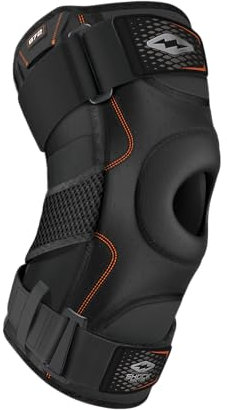 Shock Doctor Knee Support Brace with Polycentric Dual Hinges and Adjustable Straps for Adults