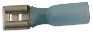 Connect 30207 Blue Heat Shrink Male Push on Terminal 6.3mm 25pc