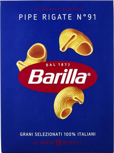 Barilla Hartweizen Pasta Pipe Rigate no. 91, 500 g