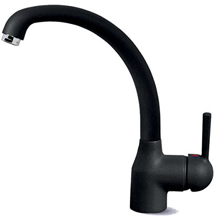 Elleci Mix Po Miscelatore Monocomando con Canna Girevole, Antracite 59