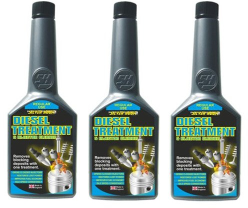 SILVERHOOK 3 x Diesel Treatment & Injector Cleaner Fuel Additive 325ml Restores Power