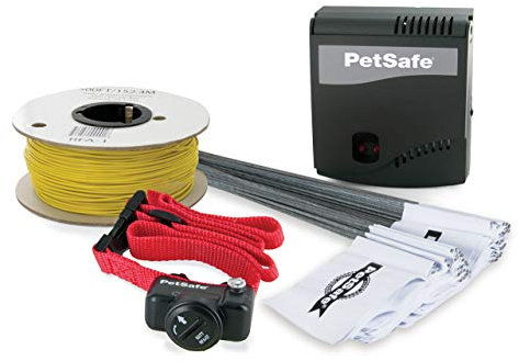 PetSafe - Système de Clôture Anti-Fugue avec Fil pour Chien de Plus 3,6 Kg – 4 Niveaux de stimulations - Tous Types de Jardin (jusqu'à 0.13 Hectares) - Imperméable - Facile à Installer