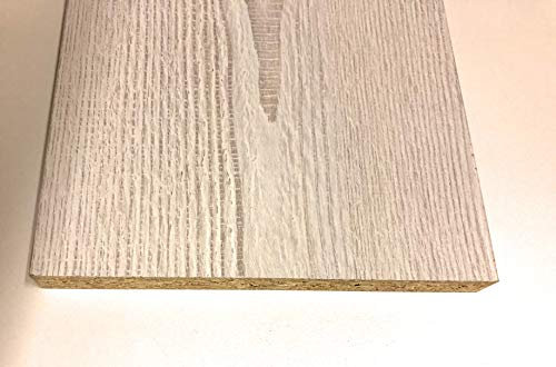 White loft Pine Melamine Shelving and Furniture Board 1200 x 381 x 15mm