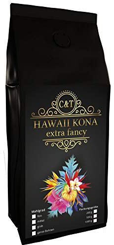 Hawaii Kona Kaffee | 1000g Ganze Bohnen | Das braune Gold aus Hawaii - einer der besten Kaffees der Welt…