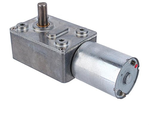 Elektromotor, DC 12V 10RPM Schneckengetriebe Motor Reversible Quadratisch Hohe Drehmomente Getriebemotor Metall Reducer Getriebe