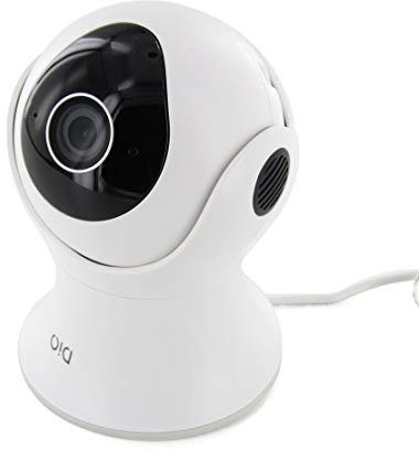 Caméra de Surveillance rotative Wi-FI int/ext - 1080p - 16Go - Blanc et Noir - DiO