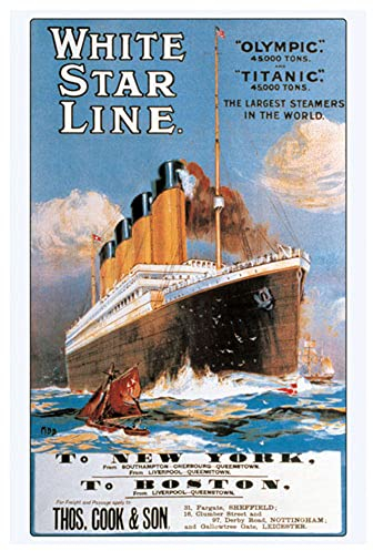 Titanic - White Star Line - Poster Druck 61x91,5 cm